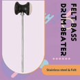 thumbnail image 4 of Stainless steel & felt Shaft Black D Pedal Bass D Beater Inst ent Accessory Part, 4 of 5