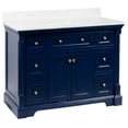 thumbnail image 3 of Sydney 48" Bathroom Vanity with Royal Blue Cabinet and Engineered Marble Top, 3 of 7