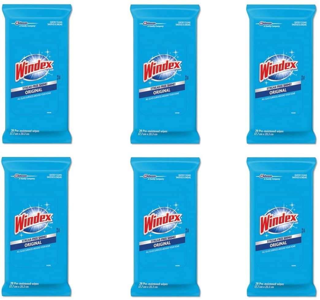 Windex 70232 Original Windex Glass & Surface Wipes 28 Count