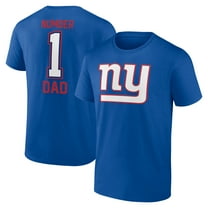 Men's Royal New York Giants Father's Day #1 Dad T-Shirt