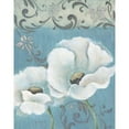 thumbnail image 3 of Tava Studios 12x14 Black Modern Framed Museum Art Print Titled - Poppies on Blue I, 3 of 5