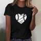 thumbnail image 2 of Camisas de Mujer Casual Impreso Cuello Redondo Manga Corta, Camisa Casual para Uso Diario Y de Fiesta, 2 of 4