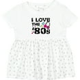 thumbnail image 3 of Inktastic I Love the '80s-musical Notes Girls Baby Dress, 3 of 5