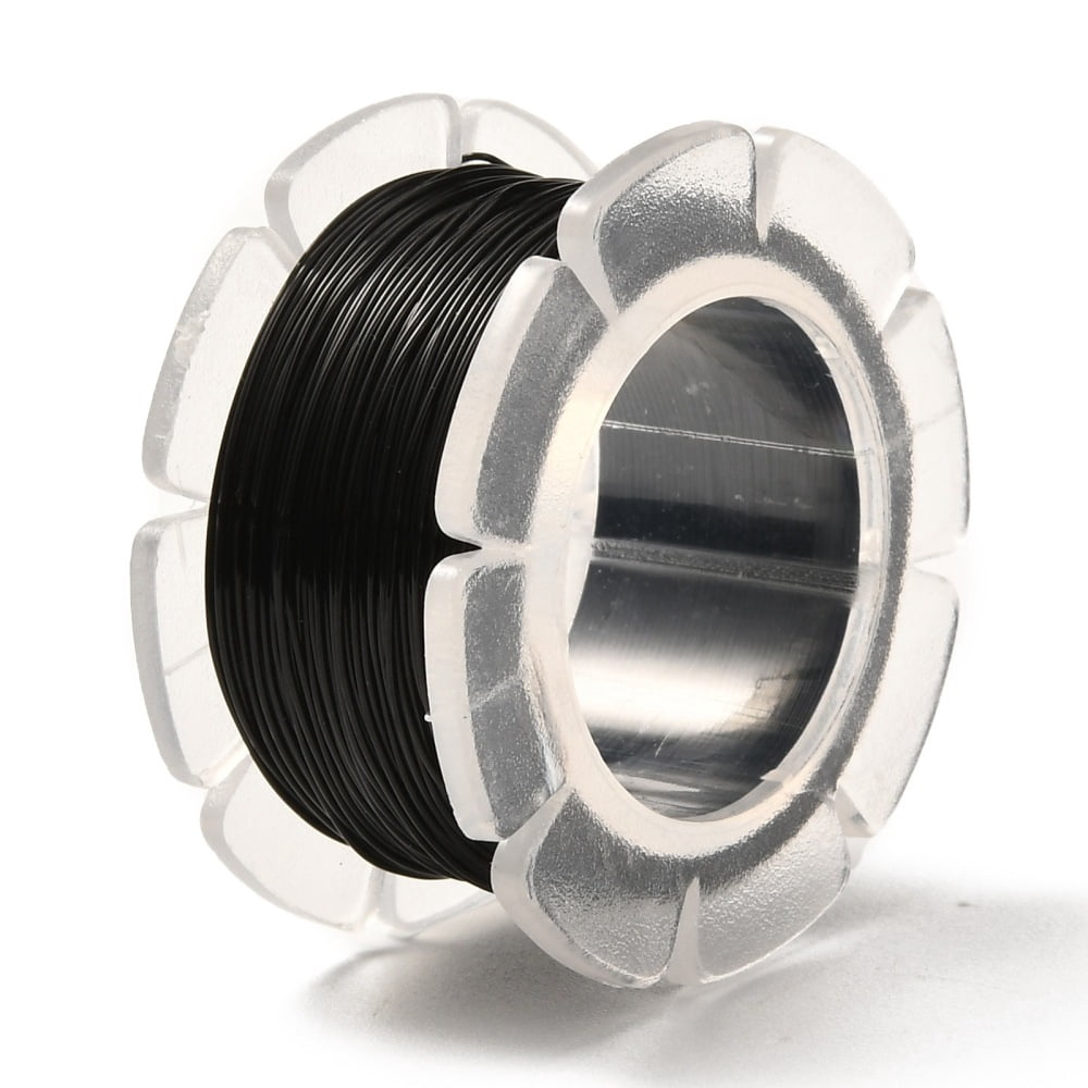 10rolls Round Copper Craft Wire for Jewelry Making Long-Lasting Plated Black 26 Gauge 0.4mm about 65.61 Feet(20m)/roll