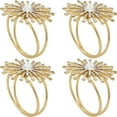 thumbnail image 2 of Saro Lifestyle Jewel Starburst Napkin Ring (Set of 4), 2 of 3