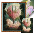 thumbnail image 1 of Hilo Algodón Ecológico Bordado Punto Cruz Con Globo Aerostático 11CT 40x50cm, 1 of 9