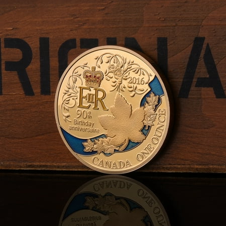 Er Queen 90th Anniversary Commemorative Collectible Coin Decoration Gold Walmart Canada Er Queen 90th Anniversary Commemorative Collectible Coin Decoration Gold Walmart Canada