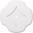 thumbnail image 1 of Ekena Millwork CMP34PL-02000 34 in. OD x 2 in. ID Square Percival Architectural Grade PVC Contemporary Ceiling Medallion, 1 of 1