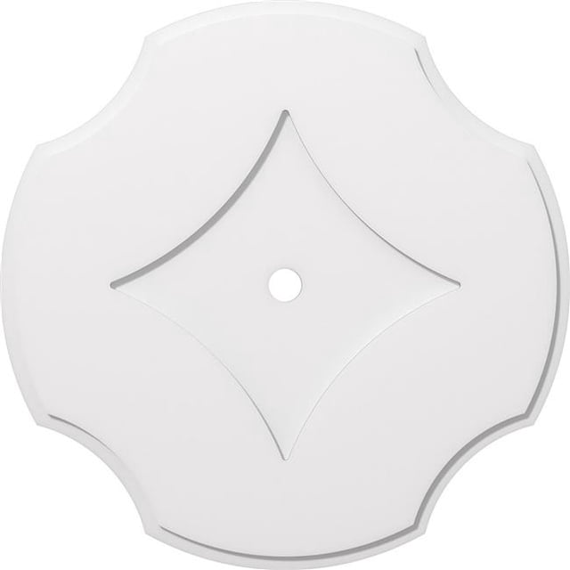 Ekena Millwork CMP34PL-02000 34 in. OD x 2 in. ID Square Percival Architectural Grade PVC Contemporary Ceiling Medallion