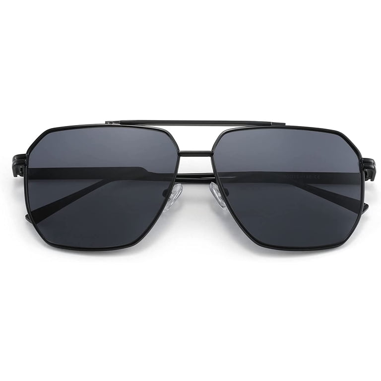 FEISEDY Retro Oversized Aviator Sunglasses for Women Men  display picture 3