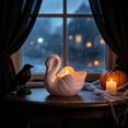thumbnail image 3 of AYktou Swan Tealight Candle Holders, Ceramic Candle Stand Elegant Swan-Shaped Table Decor Tea Light Stand, Multifunctional Planter, Decorative Candle Holder for Weddings, Dinners Desk Home Decor, 3 of 7