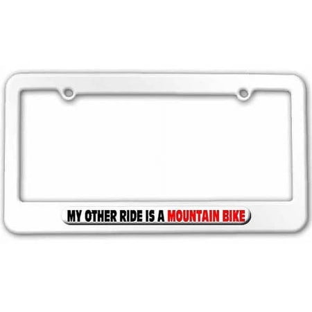 My Other Ride Is A Mountain Bike License Plate Tag Frame  Multiple Colors price history on PriceWatchPro