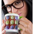 thumbnail image 2 of 3drose, Cupcakes on Pink I, 11oz Two-tone Green Mug, 2 of 6