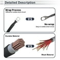 thumbnail image 2 of Unique Bargains 1 Pc 4 AWG Gauge 3FT Copper Battery Inverter Cable 5/16" Lug Universal Black, 2 of 7
