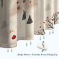 thumbnail image 6 of Beige Christmas Tree Pattern Shower Curtain 36"x72" ,Bathroom Decorative Shower Curtains Set with 12 Hooks,Modern Waterproof Washable Shower Curtain, 6 of 6