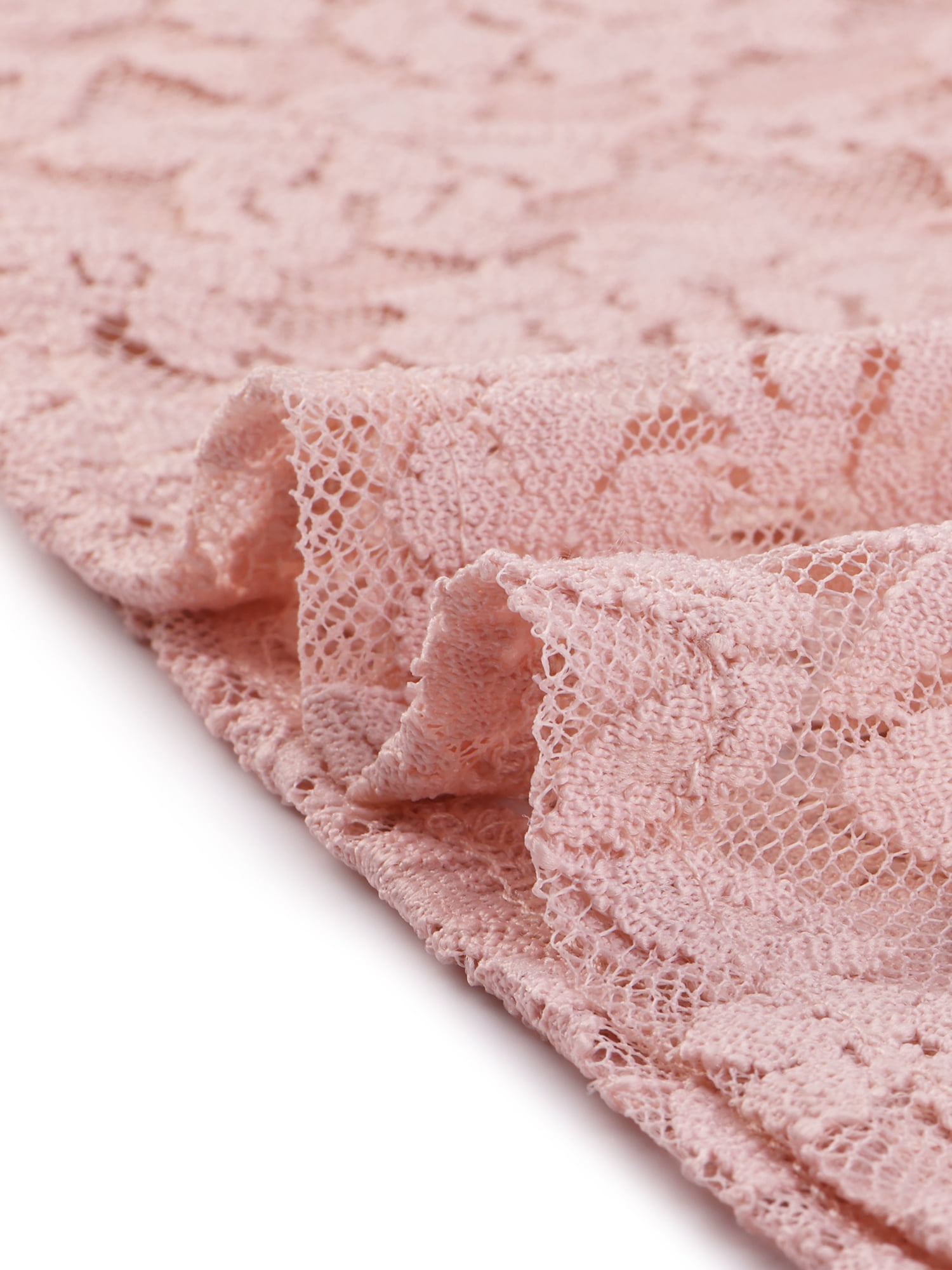 DARING DIVA Lace Elastic Cuff Long Sleeves Vintage Blouse XL Pink