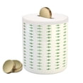 thumbnail image 1 of Green and White Piggy Bank, Pattern with Watercolor Style Plus Signs Geometric and Modern, Ceramic Coin Bank Money Box for Cash Saving, 3.6" X 3.2", Reseda Green and White, by Ambesonne, 1 of 4