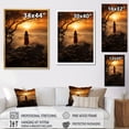 thumbnail image 4 of Designart "Embracing the Dawn Sunrise Beauty II" Portrait Floater Framed Canvas Art Print, 4 of 7