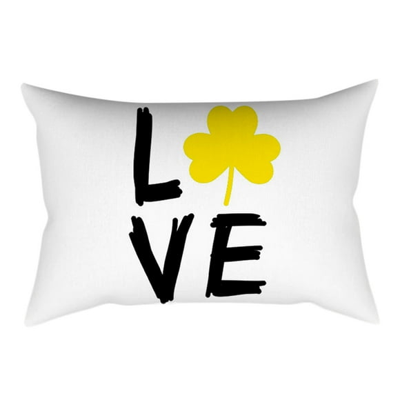 Dvkptbk Pillow Covers Pineapple Leaf Yellow Pillow Case Sofa Car Waist Throw Cushion Cover Home Decor on Clearance