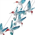 thumbnail image 2 of 3X Colibrí Alimentado por Energía Solar - Luz Que de Color - Decoración de Jardín Al Aire Libre, Colibrí Azul, 2 of 4