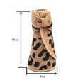 thumbnail image 3 of Women’s Straw Sun Visor Leopard Print With Adjustable Back Strap Wide Brim Sun Protection Hat, 3 of 3