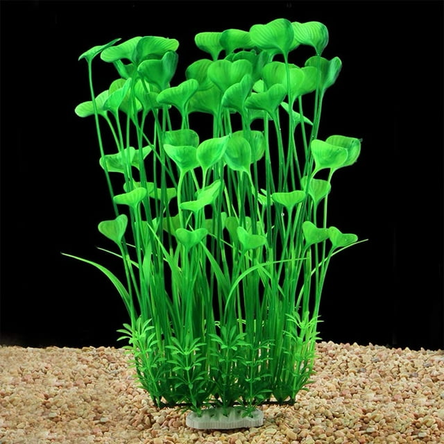 HLONK Large Aquarium Plants Artificial Plastic Fish Tank Plants Decoration Ornament for All Fish