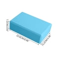 thumbnail image 2 of High Density Dual Color EVA Yoga Block, Wear Resistant Non-slip Foam Auxiliary Brick, Fitness Helper for Dancing Leg Stretching Body Shaping Home Sports Daily Training Use, Blue, 2 of 6