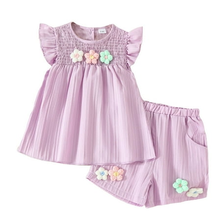 LWNYDPLSD Cute Baby Girl Outfit Sweat Outfits for Girls 2t Undershirts Girls Baby Boys Clothes 6-9 Months Baby Clothes 12-18 Months Toddler 3t Girls Clothes Gifts for 4 Year Old Dance Clothes