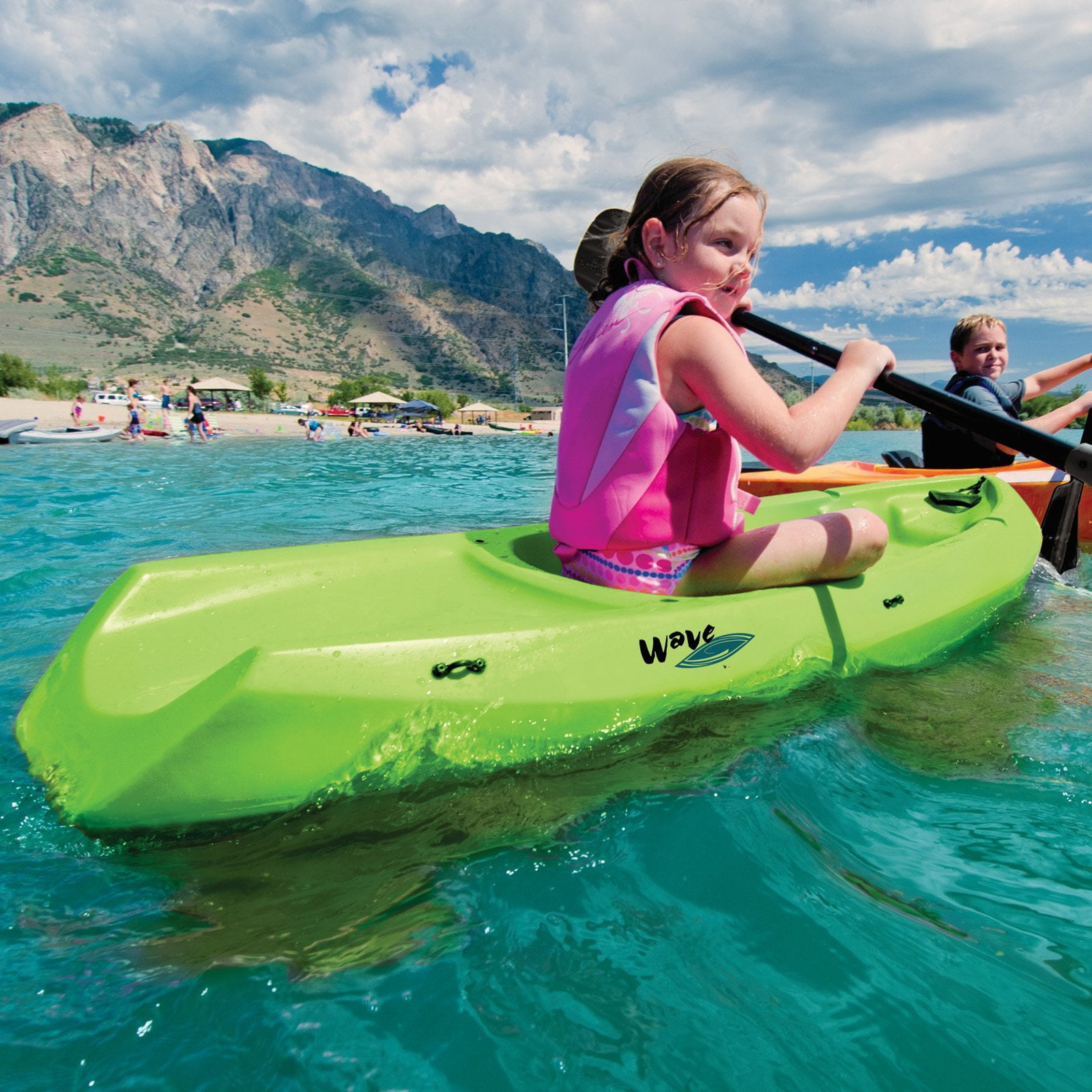 Lifetime Wave 6 Foot Youth Kayak with Paddle Whitewater Lake Sit in