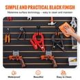 thumbnail image 6 of KFFKFF Slatwall Panels Heavy Duty 24"H x 48"L Garage Wall Organizer Set of 2 Panels, Black, 6 of 9