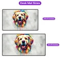 thumbnail image 5 of Watercolor Drip Golden Retriever Pop Art Colorful Portrait Artwork Desk Mat Full Keyboard Mouse Pad Goldens Dog Lover Gifts Idea Large Mousepad - 01009, 5 of 5