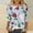 Yellow, variant on Munlar Blouses for Women Yellow Boho 3/4 Sleeve 2025 Comfort Spring Crew Neck Strawberry Print Shirts L