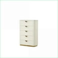 thumbnail image 2 of Bedroom Set Queen 5-Piece Modern Beige Wood with Gold Accents, LED Lights & Storage | Wood | Standard Beds, 2 of 19