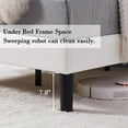 thumbnail image 6 of VECELO Full Size Platform Bed Frame with Adjustable Height Upholstered Headboard, Strong Wood Slat Support, No Box Spring Needed, White, 6 of 10