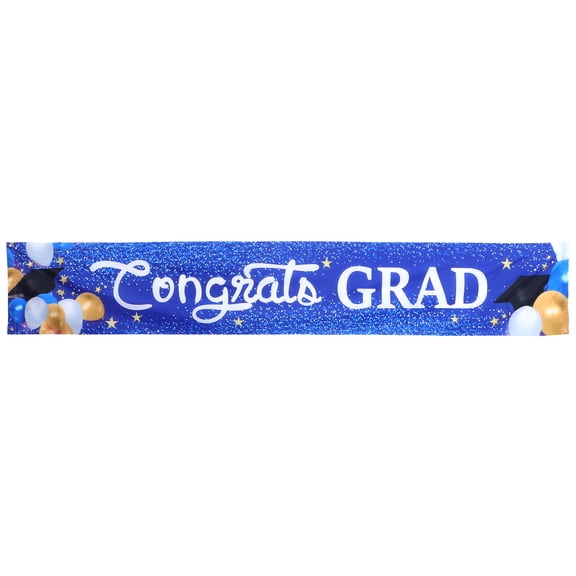 ifundom Graduation Party Banner 6x4.5 Feet Polyester Cloth, Perfect for Graduation Photos, Decorations, and Celebration Events