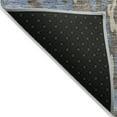thumbnail image 4 of HomeRoots 613342 9 x 12 ft. Denim Blue & Beige Abstract Washable Indoor & Outdoor Rectangle Area Rug, 4 of 5