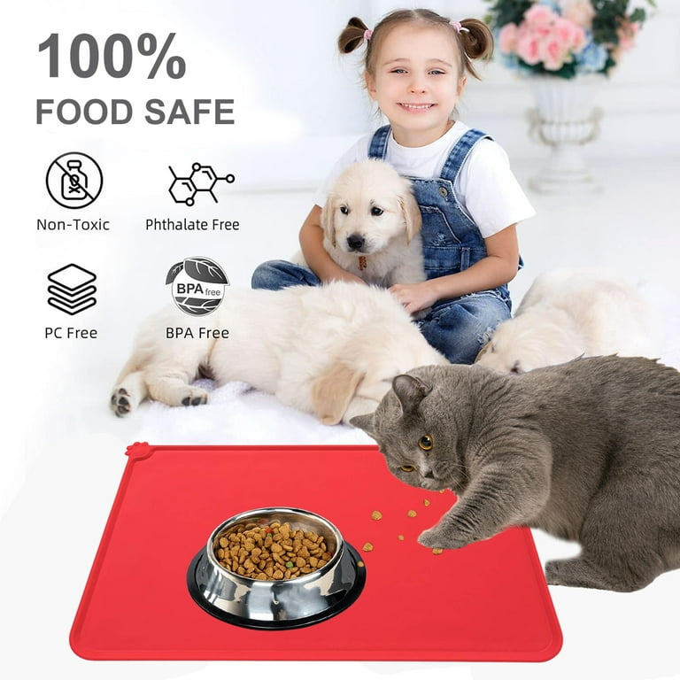 Placemat - Silicone Red - Dog Dish