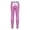 Pink, variant on DPOIS Kids Girls Shiny Metallic Dance Leggings High Waist Footless Yoga Tights Pants