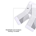 thumbnail image 2 of Calcetines de compresión para el pie con manga deportiva para el tobillo para mujeres y hombres (blanco S/M), 2 of 6
