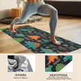 thumbnail image 4 of DarkBlue Cartoon Dinosaurs Names Pattern Hot Yoga Mat Towel Non Slip for Hot Yoga - Quick-Drying Yoga Mat Cover with 4 Corner Pockets with Travel Bag - Hot Yoga Towel Non Slip 70"x26", 4 of 6