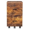 Rustic Brown and Black-2 Drawer