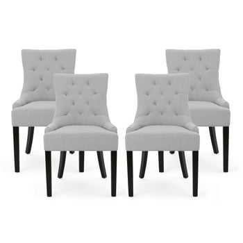 Set of 4 Noble House Tyler Indoor Contemporary Fabric Dining Chairs