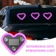 thumbnail image 5 of Luz de ventana de corazón de neón solar para coche 2PCS | Ventosa interior LED melocotón Forma de corazón | Resistente al agua, resistente a la decoloración, suave resplandor, recargable por USB |, 5 of 5