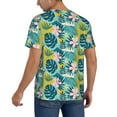 thumbnail image 2 of Fotbe Tropical Floral Baseball Jersey Shirt for Men and Women, Casual Short Sleeves Button Down T-Shirt-Small, 2 of 9
