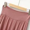 thumbnail image 5 of AherBiu Pajamas Shorts for Women Ruffle Wide Leg High Waisted Soft Comfy Sleepwear Bottom Shorts, 5 of 6