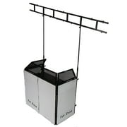 DJ Booth Tabletop With 8FT Lighting Truss Stand Package by FAT TOAD - Foldable Panel Portable Stage by