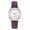 Purple, variant on NovaStitch Watches for Women Luminous Quartz Watch Digital Display Sandblast Leather Band Casual Daily Wear Wrist Watch Gift for Ladies - Pink