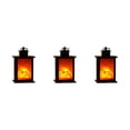 thumbnail image 1 of Bewildely Chimenea LED portátil Linterna Lámpara de efecto de fuego sin llama para Home Garden M Square Type1 NO1, 1 of 1