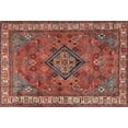 thumbnail image 1 of Ahgly Company Indoor Rectangle Traditional Orange Salmon Pink Persian Area Rugs, 4' x 6', 1 of 6