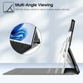 thumbnail image 6 of Fintie Protective Case for 13 Inch Microsoft Surface Pro 10 (2024) / Pro 9 5G (2022) - Multiple Angle Viewing Hard Shell Slim Portfolio Cover Compatible with Type Cover Keyboard, Composition Book, 6 of 10